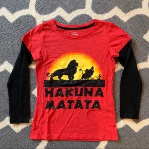 Disney Hakuna Matata Long Sleeve Graphic Tee